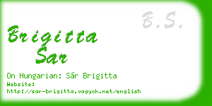 brigitta sar business card